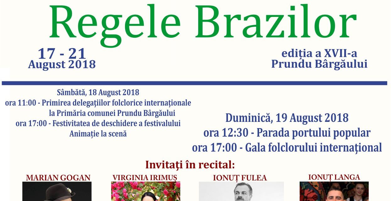 Informare de presă: Festivalul Internațional de Folclor Regele Brazilor