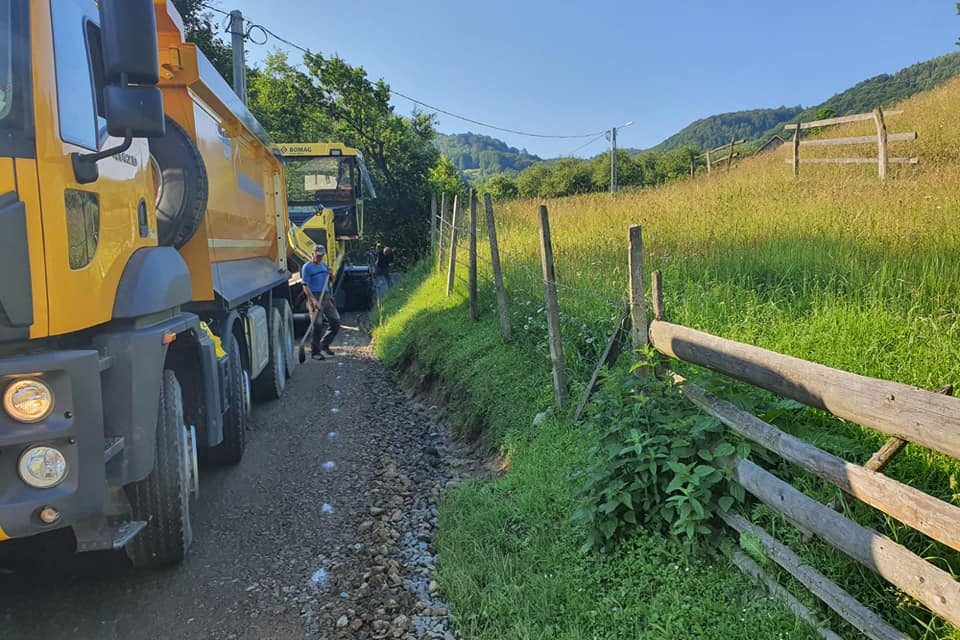 Anunț lucrări asfaltare Valea Ciorii